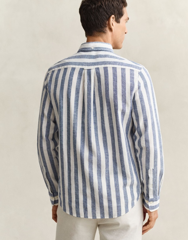 Gant - Cotton Linen Stripe Shirt
