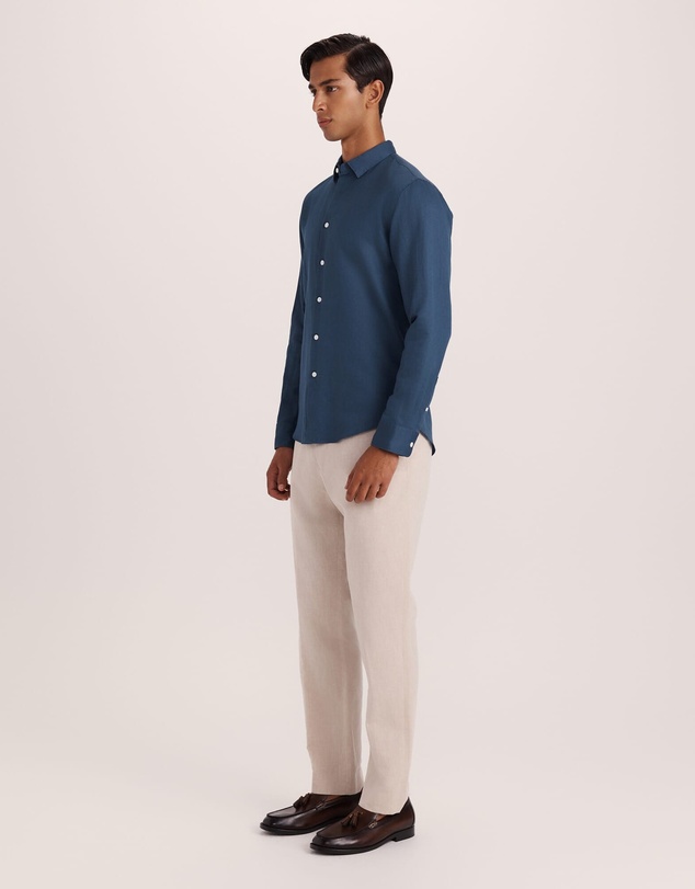 SABA - Reeves Long Sleeve Classic Linen Cotton Shirt