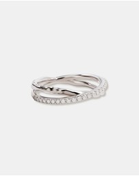 By Charlotte - Entwined Hearts Ring