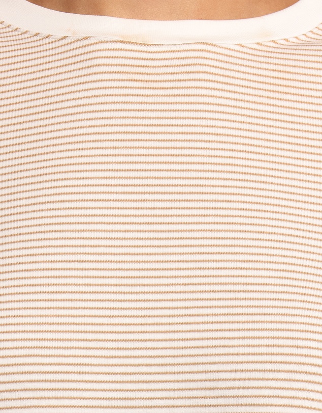 Petal & Pup - Ruva Long Sleeve Tee - Beige White Stripe