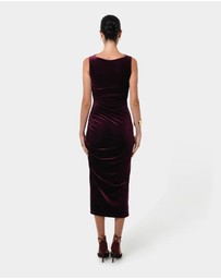 Forcast - Cory Draped Midi Dress