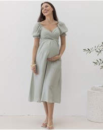 Angel Maternity - Fabia Reversible Tie Maternity Dress
