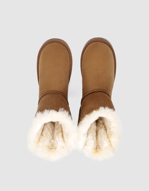 EVERAU - EverAU Ugg Short Back Bow Sheepskin Upper UGG Boots