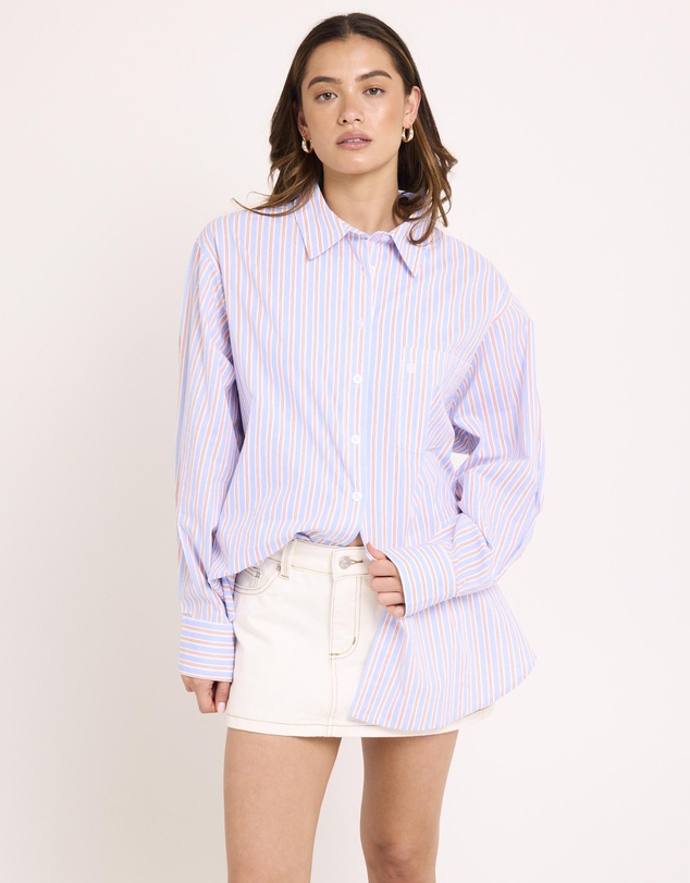 Subtitled - Coby Crisp Oversized Long Sleeve Shirt
