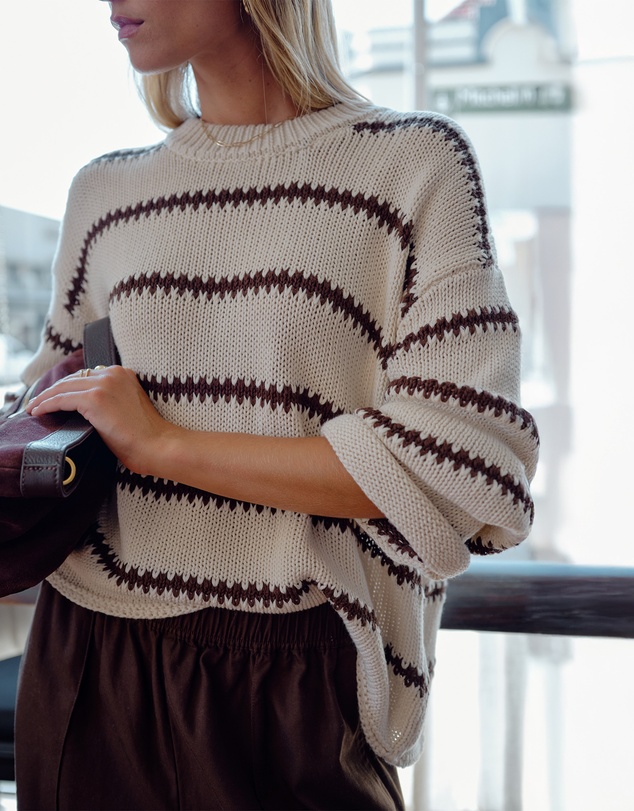 Ceres Life - Lila Oversized Knit Crew