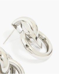 Lovisa - Waterproof Stainless Steel Knotted Link Drop Earrings