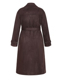 City Chic - Eliza Sueded Trench