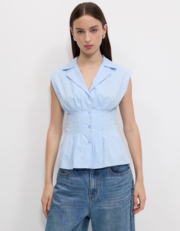 Calli - Tucked Sleeveless Shirt