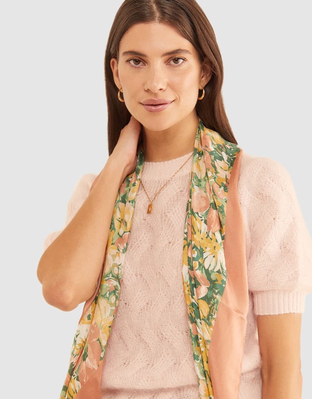 Sportscraft - Flora Square Silk Scarf