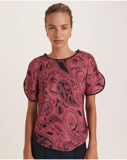 SABA - Lakewood Contrast Detail Top