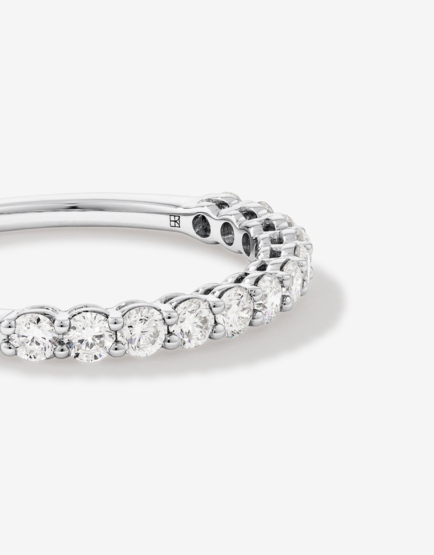 Michael Hill - 0.60 Carat TW Claw Set Round Brilliant Laboratory-Grown Diamond Wedding Ring in 14kt White Gold