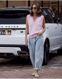 ALEXANDRA - Lula Knit Vest Pink
