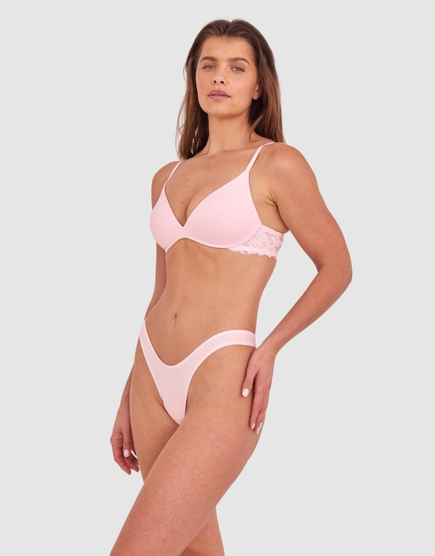 Bras N Things - NKD High Leg G String - Pink
