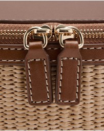 M.N.G - Natural Fibre Toiletry Bag with Zip