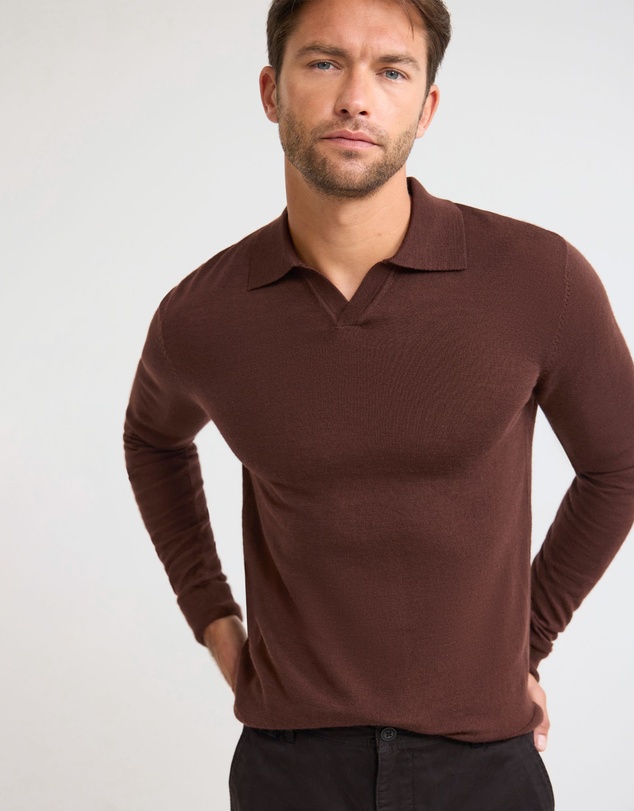 Oxford - Blair Polo Collar Merino Knit