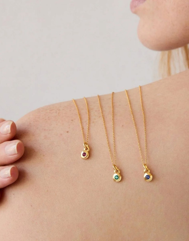 Najo - September Gold & Sapphire Birthstone Necklace