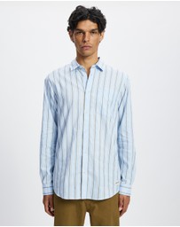 Scotch & Soda - Regular Fit Dobby Stripe Shirt