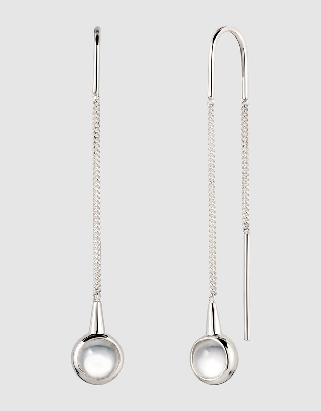 Elli Jewelry - Rock Crystal Teardrop Earrings in 925 Silver