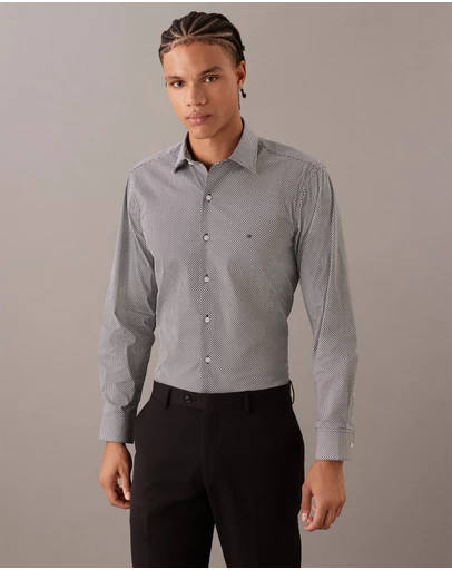 Calvin Klein - Step Print Dress Shirt