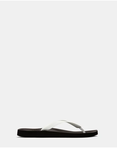 Vionic - Beach Manly Toe Post Sandal - Black/White