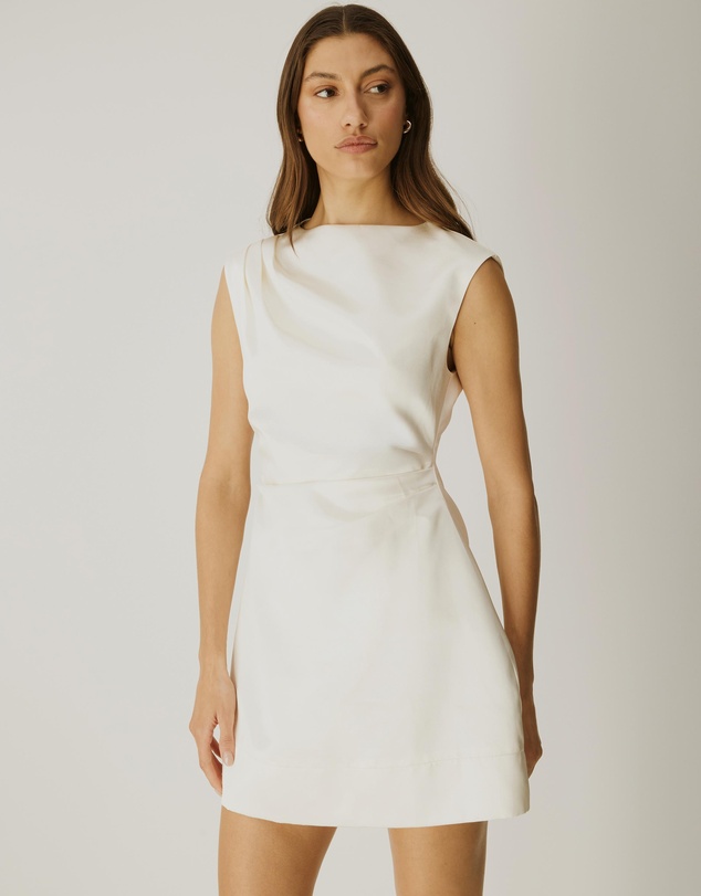 Atmos&Here - Rosie Structured Satin Mini Dress
