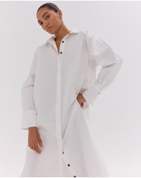 Cloth & Co. - The Shirt Dress | White