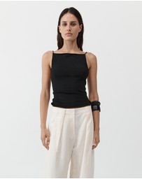 St. Agni - Twist Back Knit Top