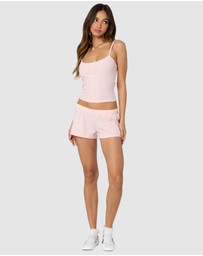 EDIKTED - Irene Low Rise Pointelle Micro Shorts