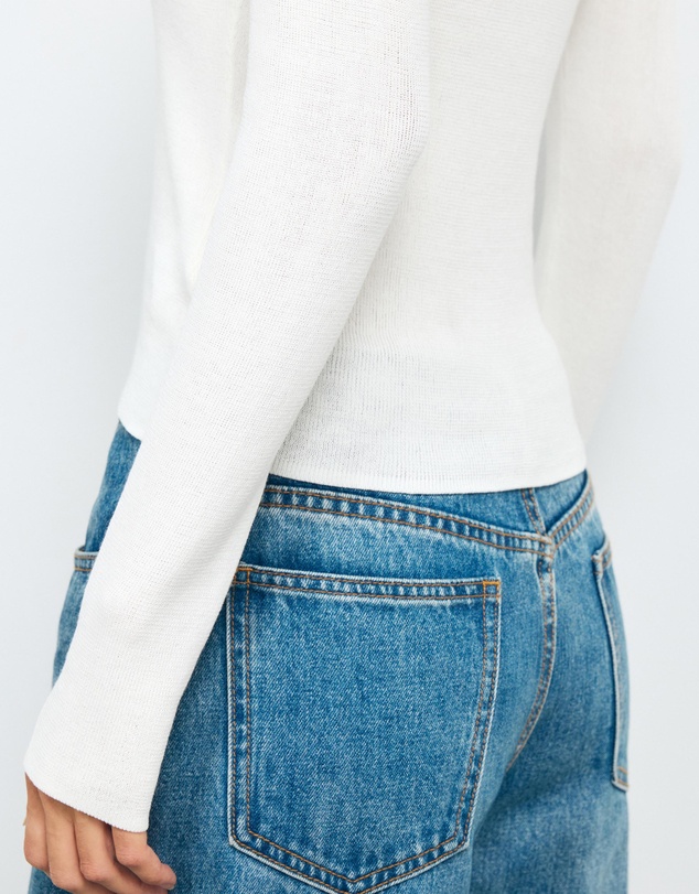 AERE - Lyla Organic Cotton Knit Cardigan