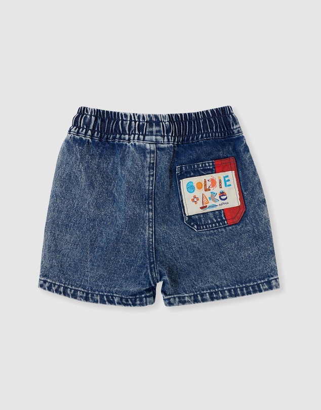 Goldie + Ace - Primary Pop Noah Denim Shorts - Babies-Kids