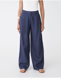 Forcast - Ami Wide Leg Linen Pants