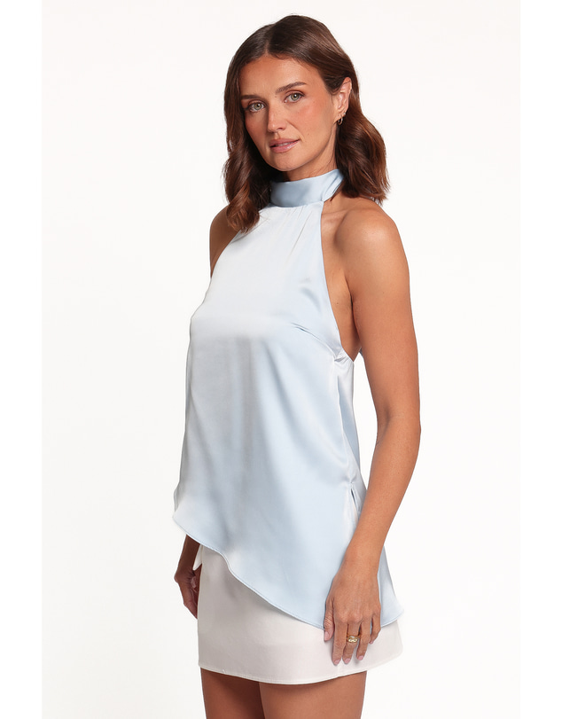 Petal & Pup - Merlin Halterneck Top - Blue