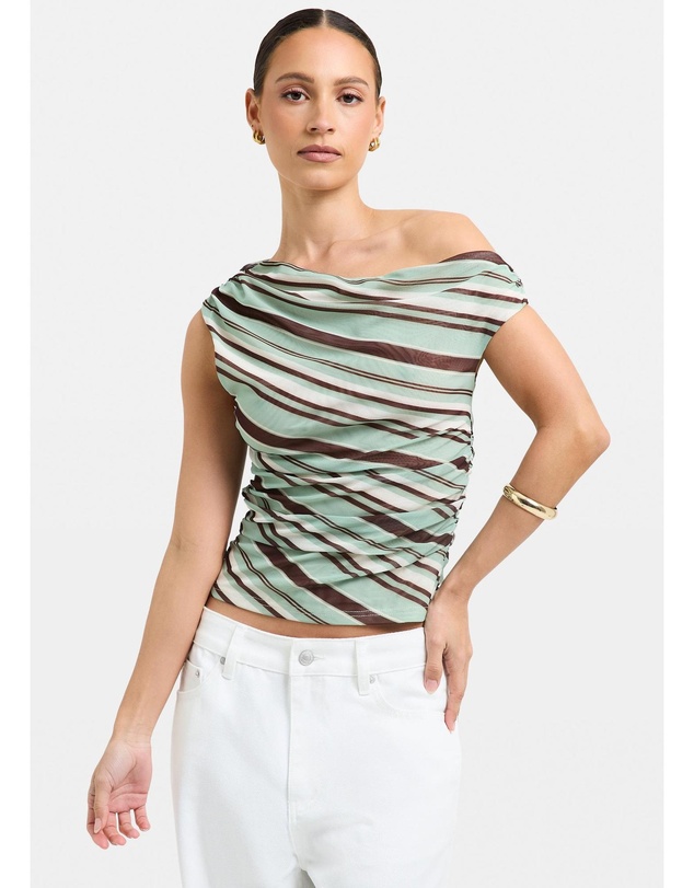 Alice In The Eve - Helena Mesh Asymmetric Top
