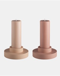 porter green - flipp lrg silicone unbreakable candle holder set