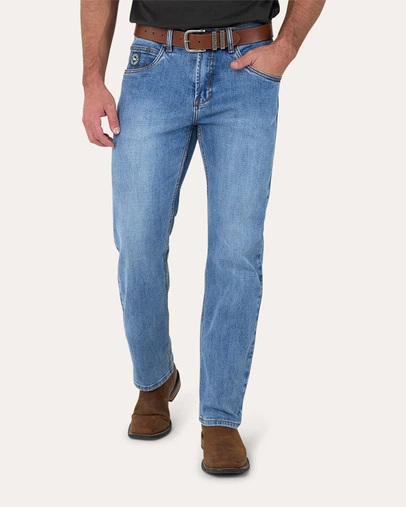 Ringers Western - Muster Mens Slim Straight Fit Mid Rise Jeans