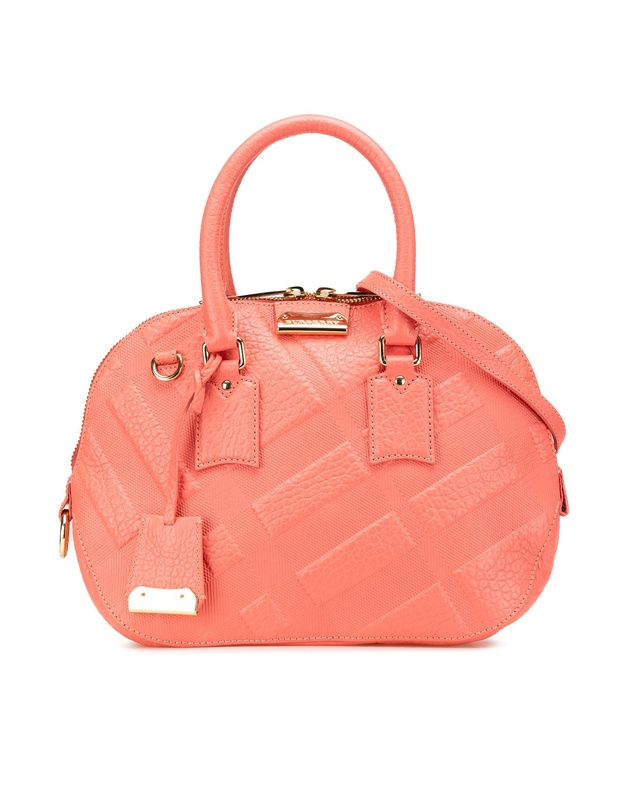 Pre-Loved by Azura Reborn - Pre-Loved burberry Embossed Leather Satchel Handbag
