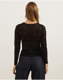 Atmos&Here - Tia Long Sleeve Lace Top