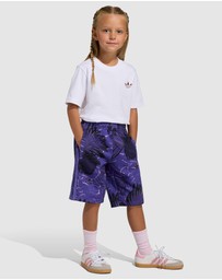 adidas Originals - Allover Print Regular Shorts and Tee Set - Kids-Teens