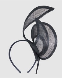 Max Alexander - Navy Sinamay Racing Fascinator