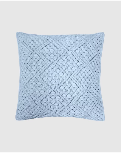 Bambury - Anka Square Cushion Blue