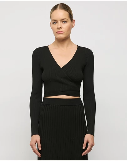 FRIEND of AUDREY - Cassia Multi-Wrap Knit Top