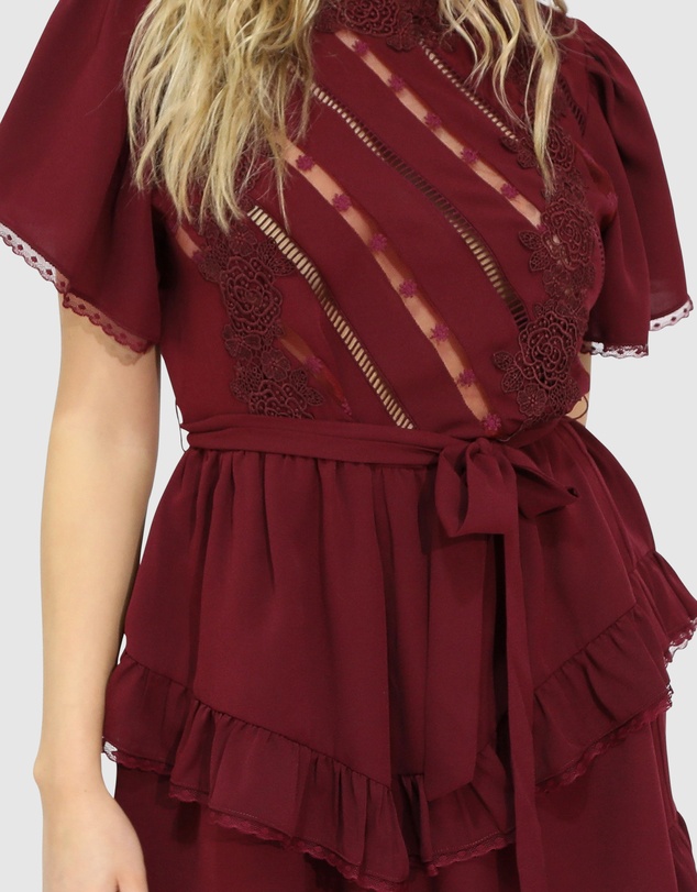 Belle & Bloom - The Softest Spell Ruffle Mini Dress
