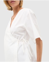 Seed Heritage - Cotton Poplin Wrap Top