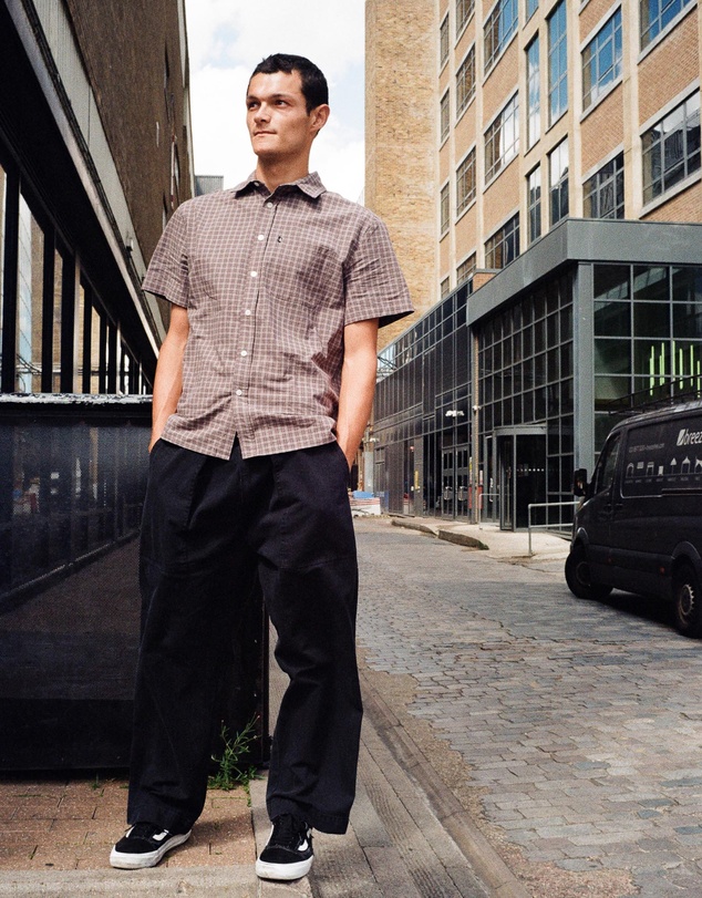 PASS~PORT - Workers Check Short-Sleeve Shirt