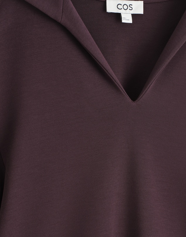 COS - Sailor-Collar Jersey T-Shirt
