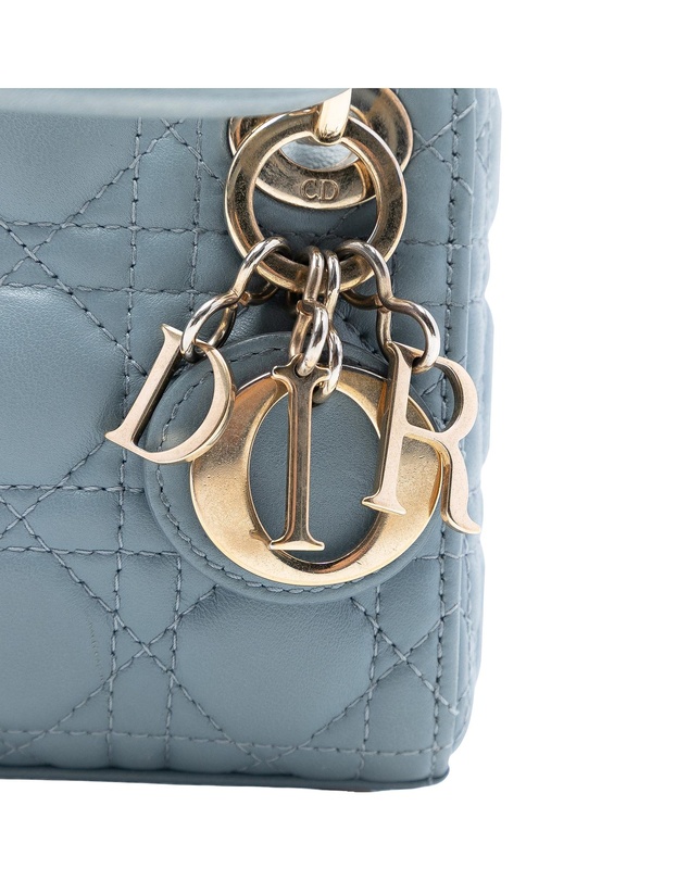 Pre-Loved by Azura Reborn - Pre-Loved Micro Lambskin Cannage Lady Dior