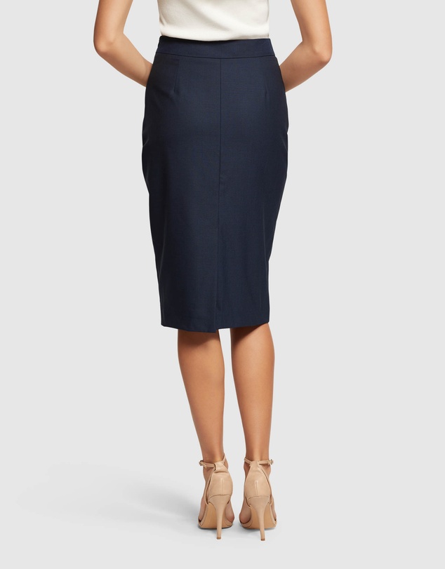 Oxford - Peggy Wool Stretch Suit Skirt