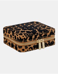 Wolf - WOLF Savanna Leopard Print Jewellery Zip Case