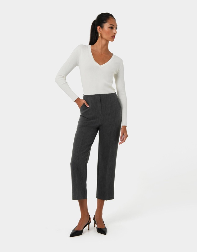 Forcast - Lee Tailored Cropped Pants