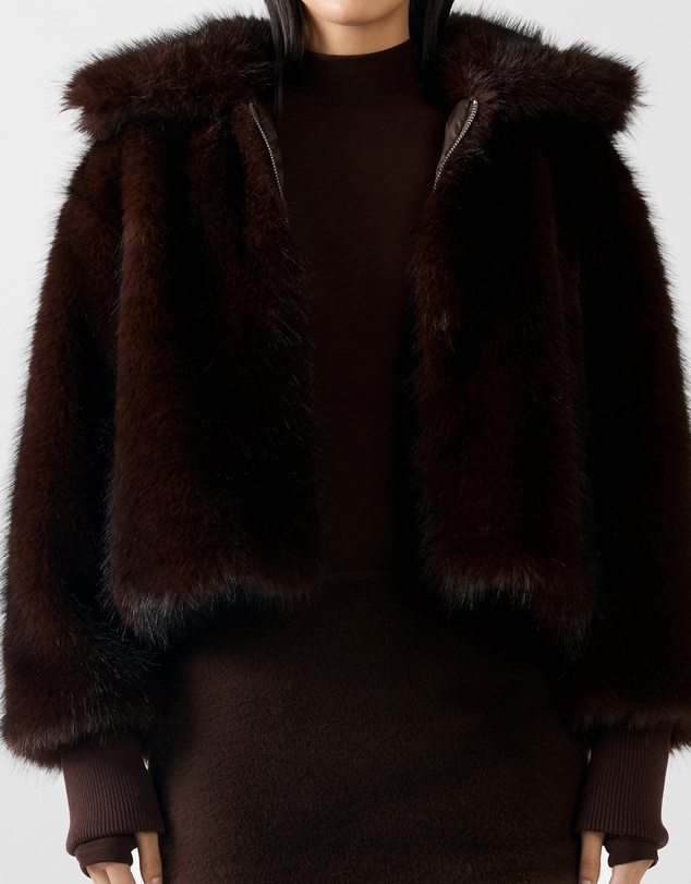 BY.DYLN - Reese Faux Fur Bomber